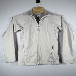 Columbia Women's Fleece Lined Valencia Peak Soft Shell Jacket Size Med Ivory